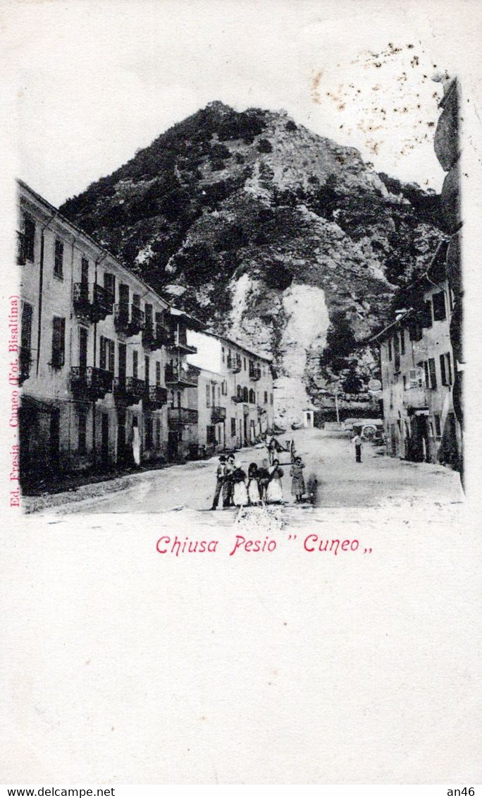 CHIUSA PESIO-CUNEO-Vg Il 1902-ORIGINALE Al 100%-2 Scann- - Cuneo