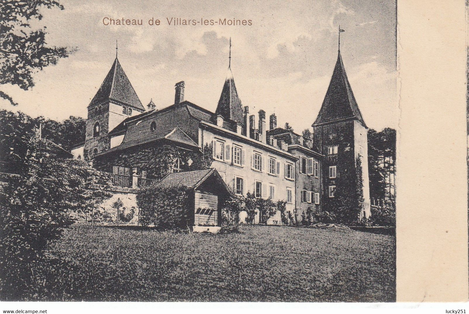 Suisse - Châteaux - Villars-les-Moines - Le Château - Circulée 16/02/1916 - Villars-les-Moines