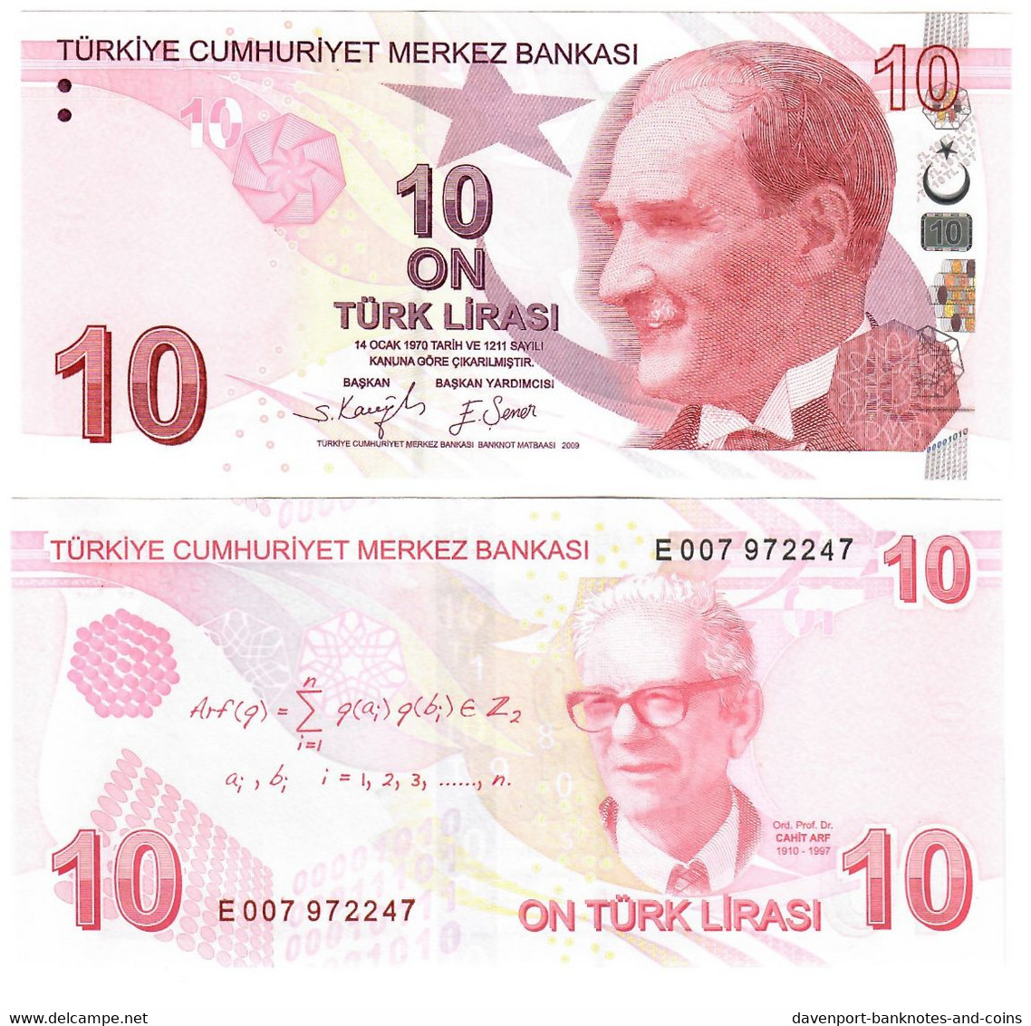 Turkey 10 Lira 2009 (2021) UNC - Turchia