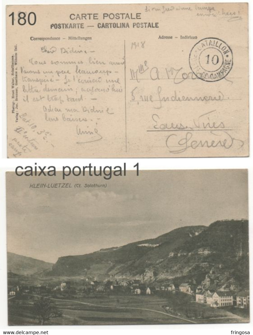 BATAILLON 10 POSTE DE CAMPAGNE - Postmarks