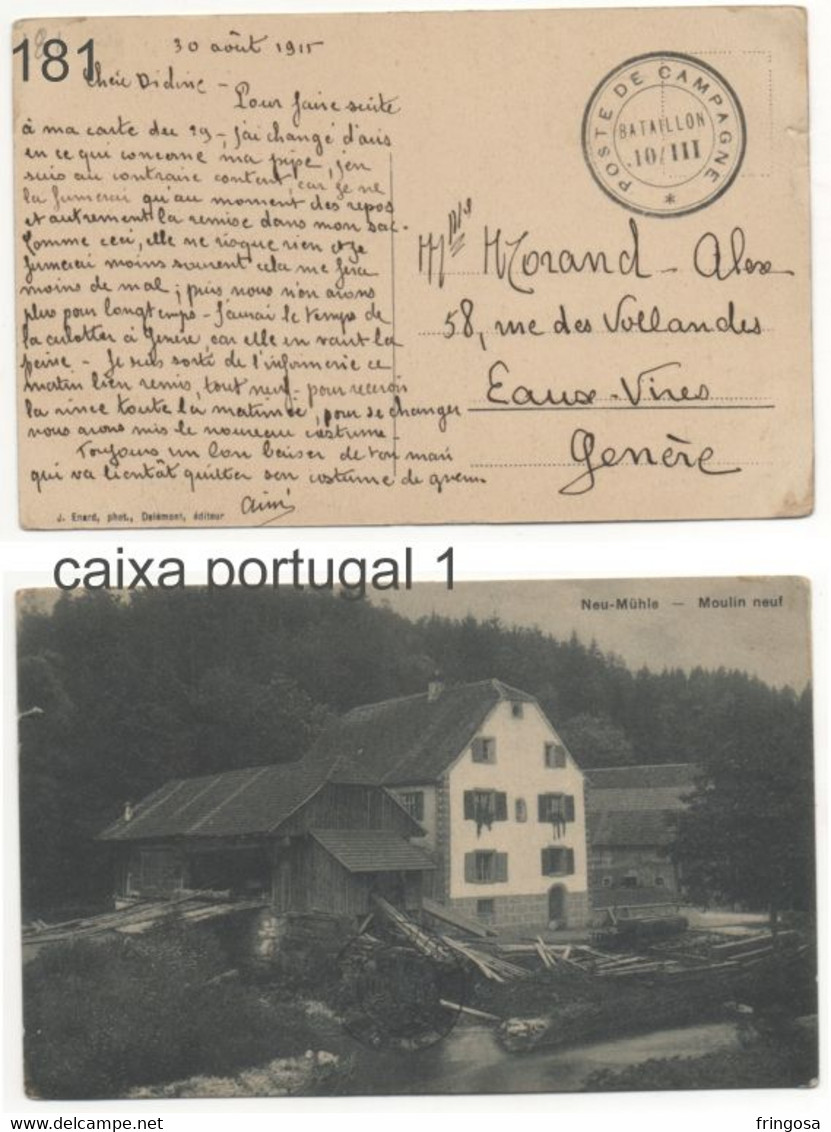 BATAILLON 10/III POSTE DE CAMPAGNE - Postmarks