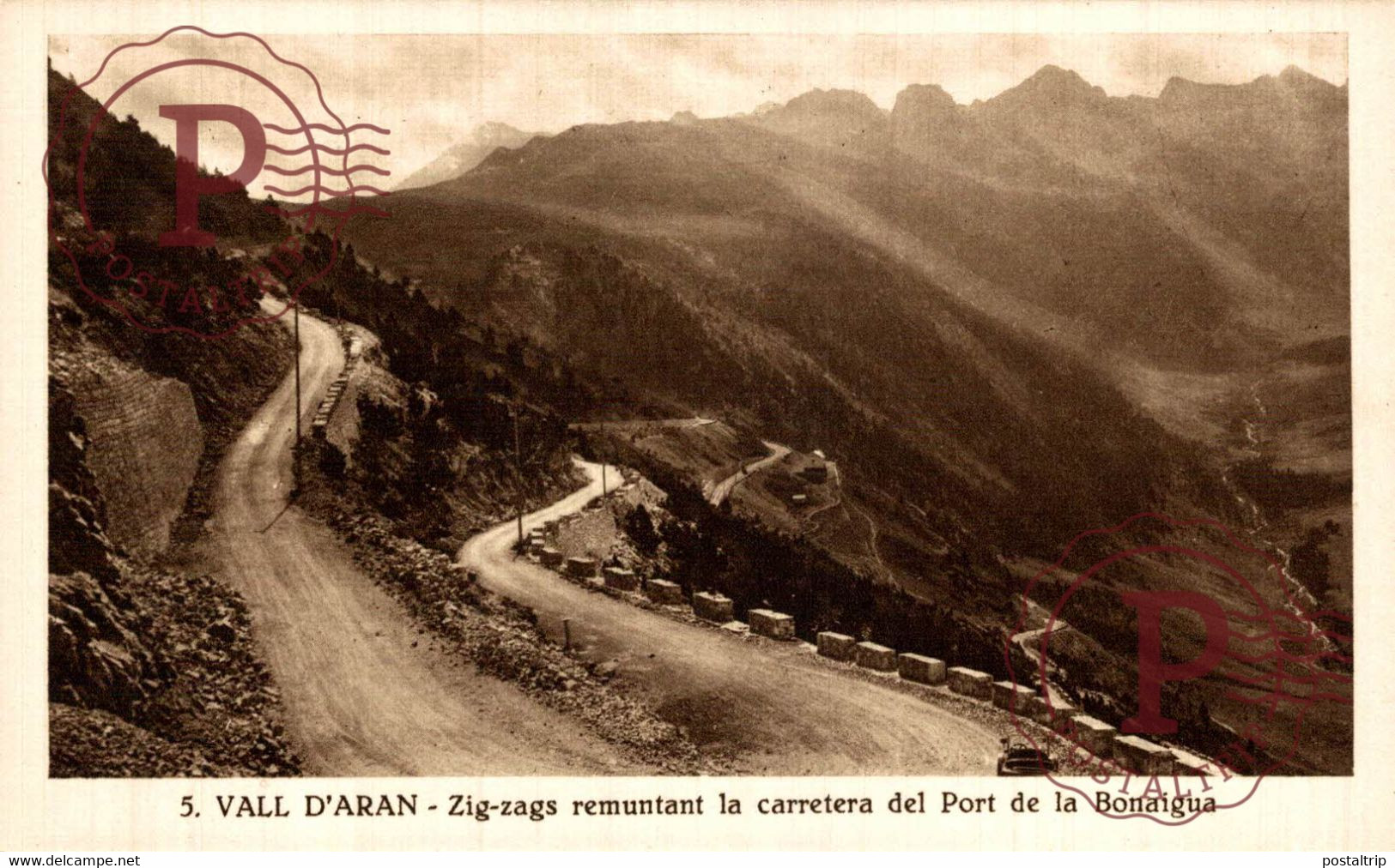 VALL D'ARAN Zig Zags Remuntant La Carretera Del Port De La Bonaigua SILVI GORDO POBLA DE SEGUR  LERIDA ESPAÑA - Lérida