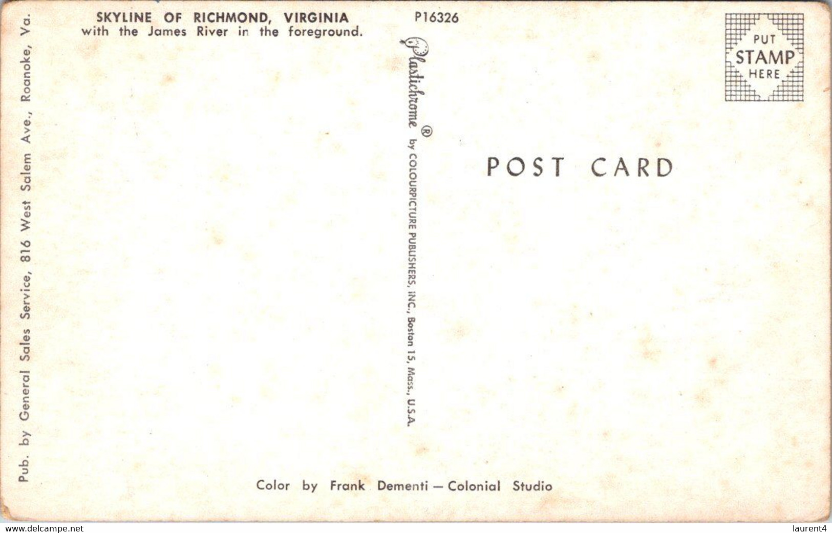(5 A 17) Older Postcard - USA - Richmond - Richmond