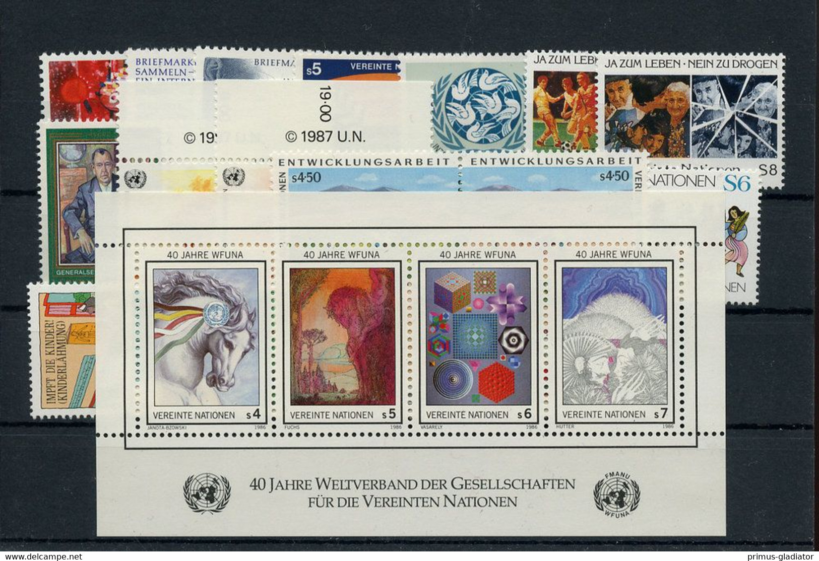 1986, UNO Wien, 1986-87, ** - Altri & Non Classificati