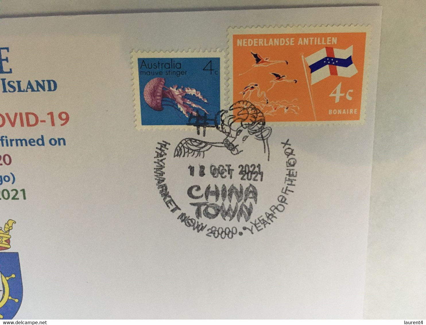 (5 A 18) 1st Case Of COVID-19 Reported By - Bonaire (Dutch Caribbean Island) (18 Month Ago 16-4-2020) (Bonaire Stamp) - Disease