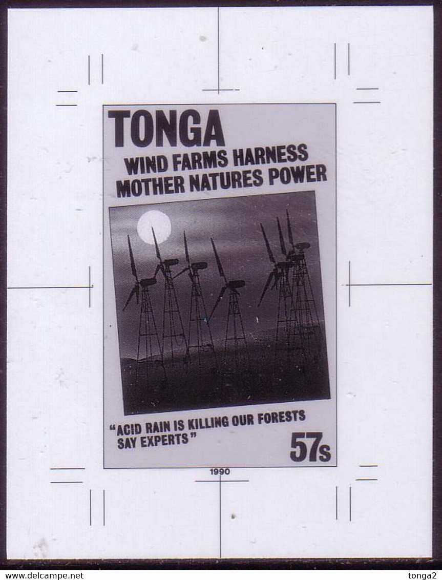 Tonga 1990 Proof - Acid Rain Killing Our Forests - Wind Power Energy - Umweltverschmutzung