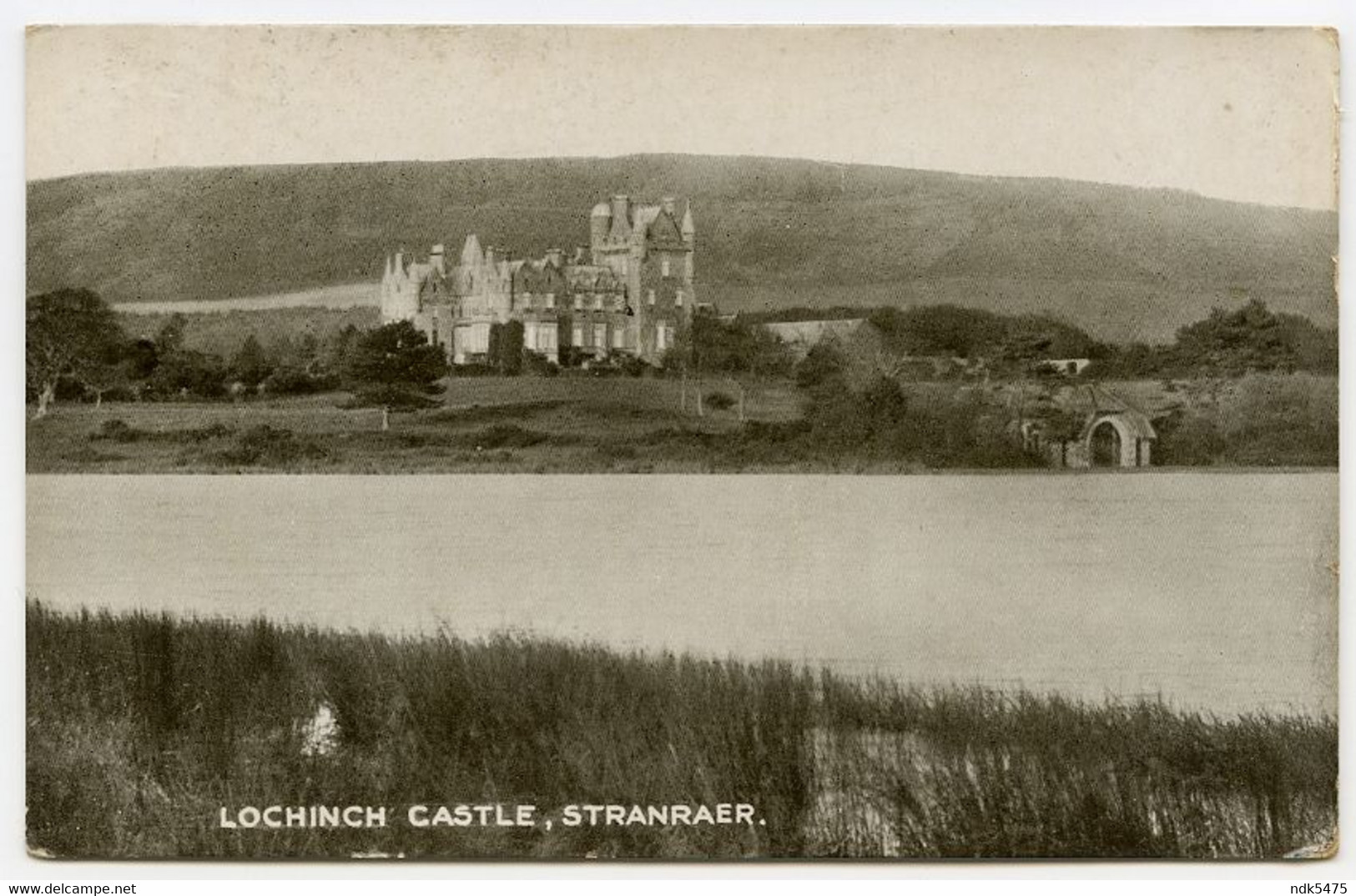 STRANRAER : LOCHINCH CASTLE / ADDRESS - MOSTON, MANCHESTER, CHURCH LANE / CLACHANPLUCK / EARL OF STAIR - Wigtownshire