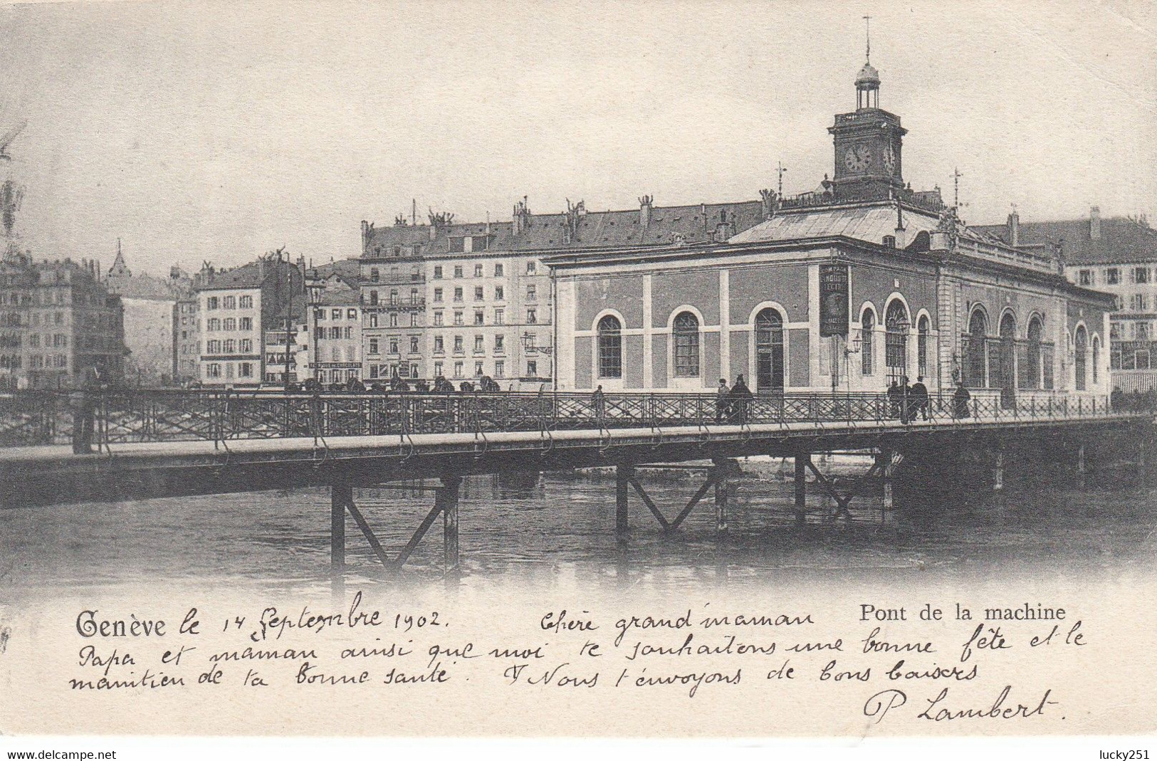 Suisse - Ponts - Genève - Le Pont De La Machine - Circulée Le 15/09/1902 - Bruggen