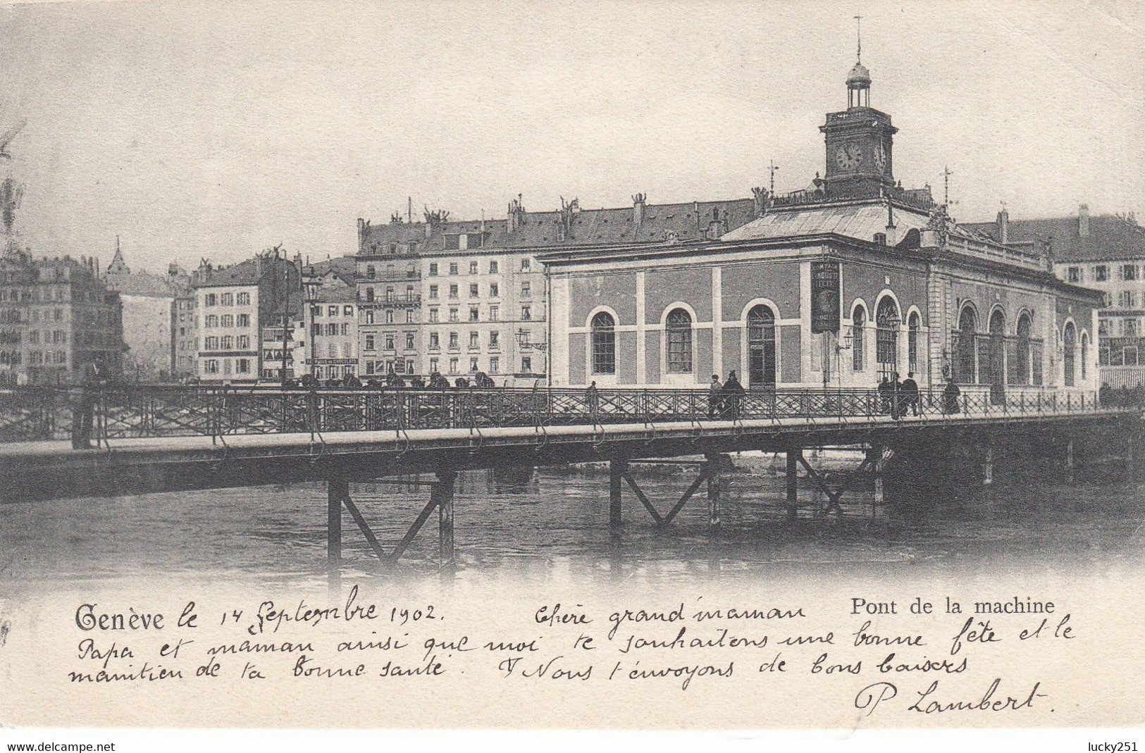 Suisse - Ponts - Genève - Le Pont De La Machine - Circulée Le 15/09/1902 - Bridges