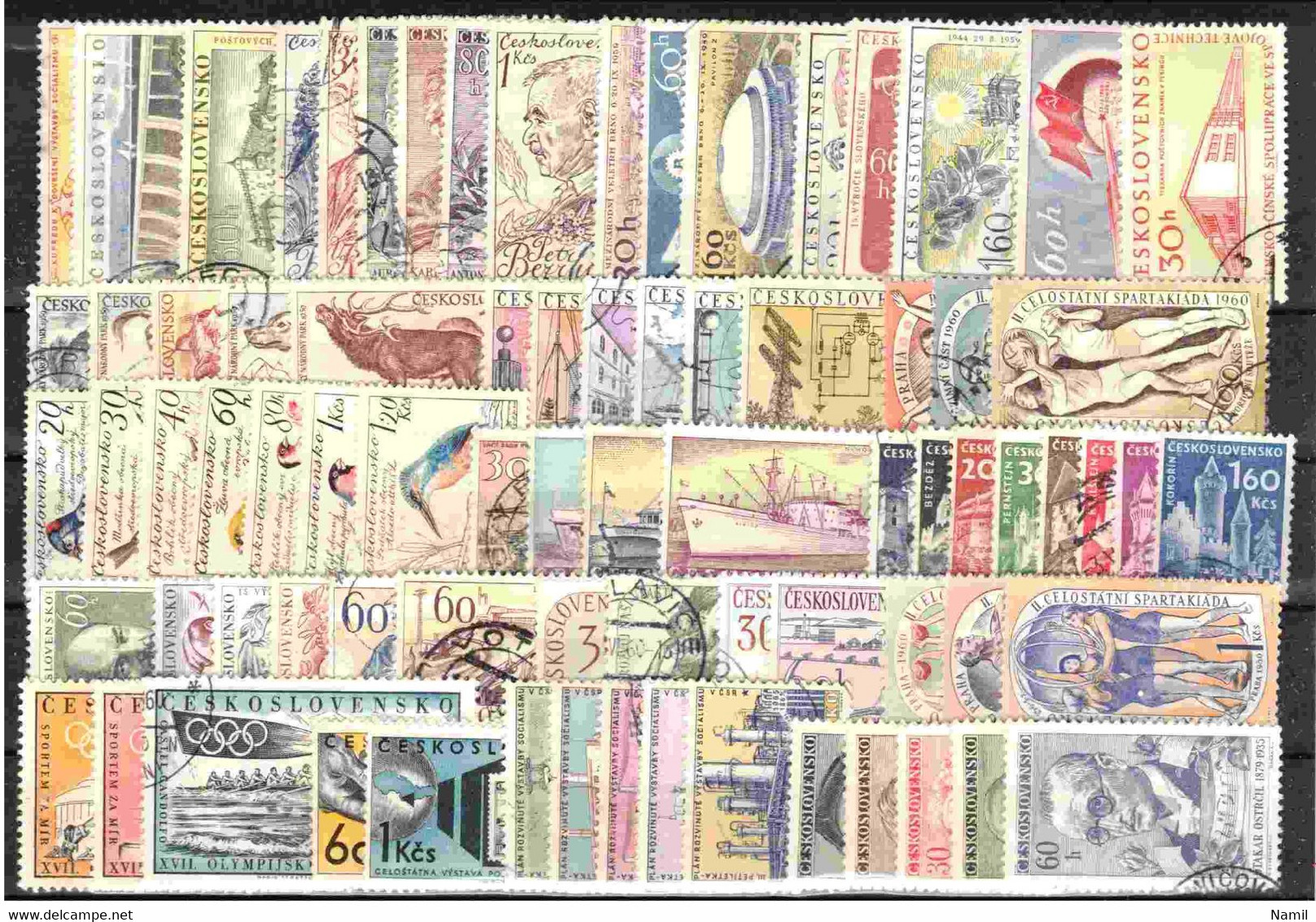 Tchécoslovaquie 1959-1961 Lot Avec Timbres Obliteré - Lots & Serien