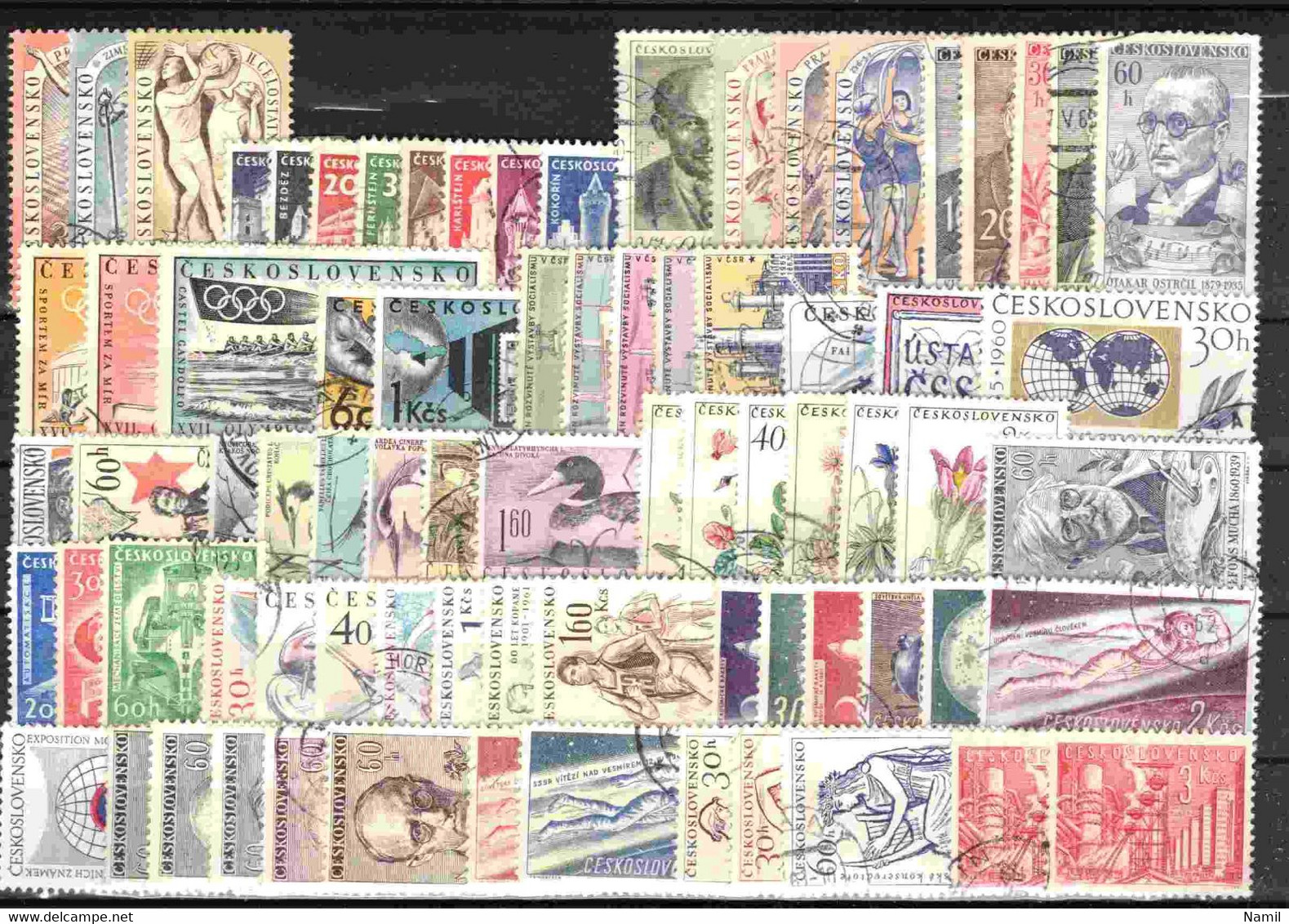 Tchécoslovaquie 1960-1962 Lot Avec Timbres Obliteré - Verzamelingen & Reeksen