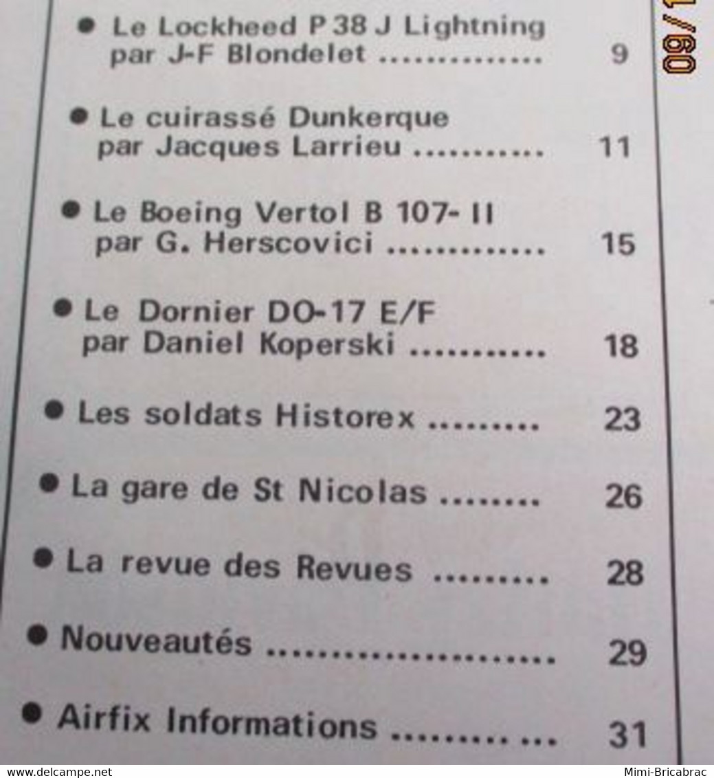 Revue De Maquettisme Plastique Années 60/70 : MPM N°37 Excellent état ! Sommaire En Photo 3 - France