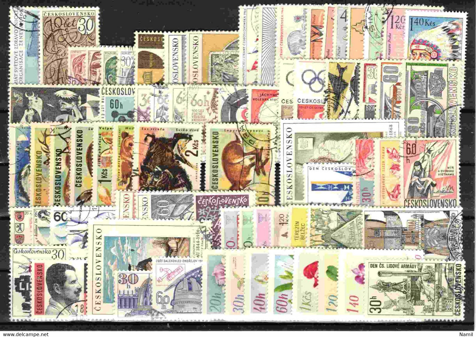 Tchécoslovaquie 1966-1967 Lot Avec Timbres Obliteré - Collections, Lots & Series