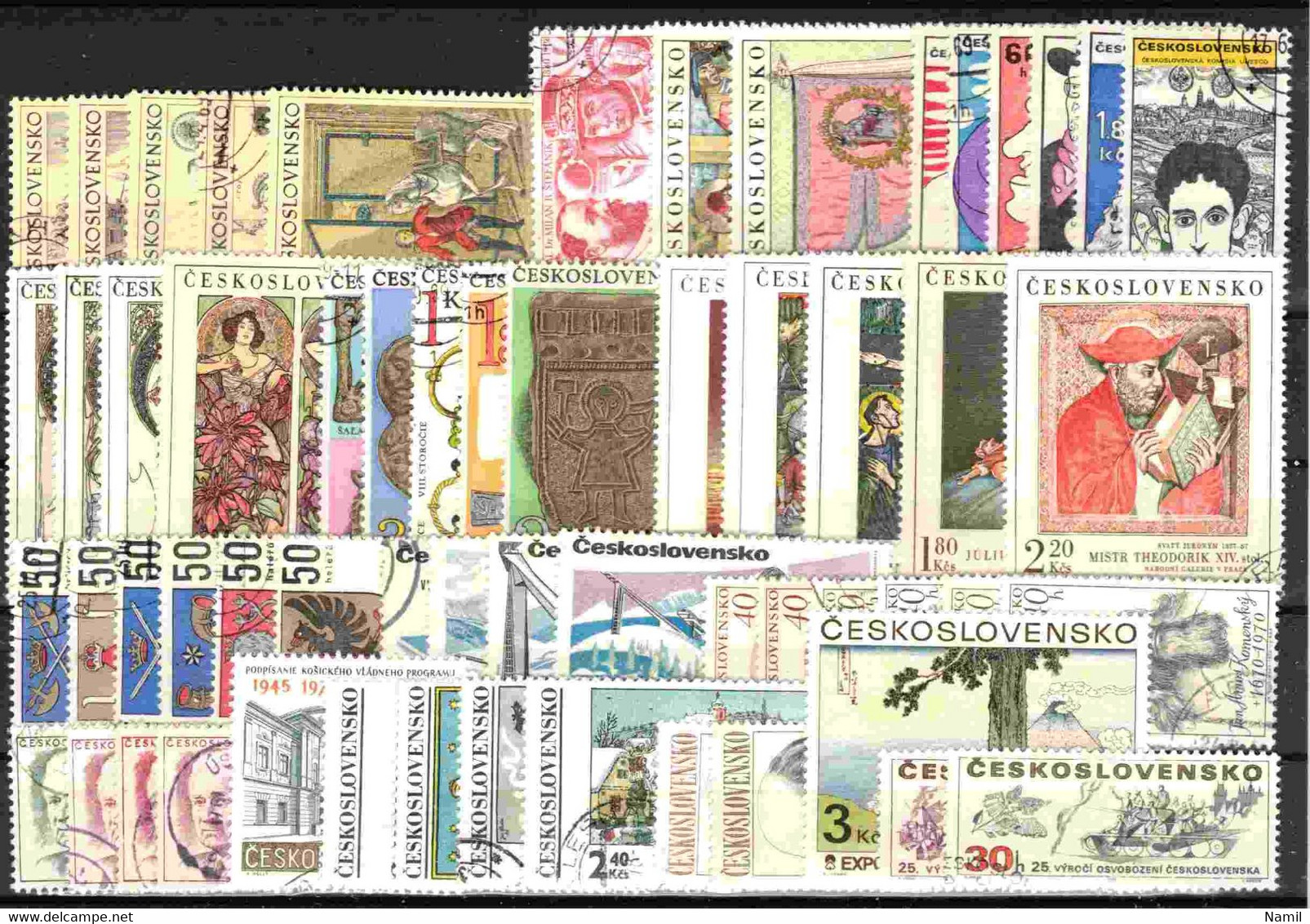 Tchécoslovaquie 1969-1970 Lot Avec Timbres Obliteré - Collections, Lots & Séries