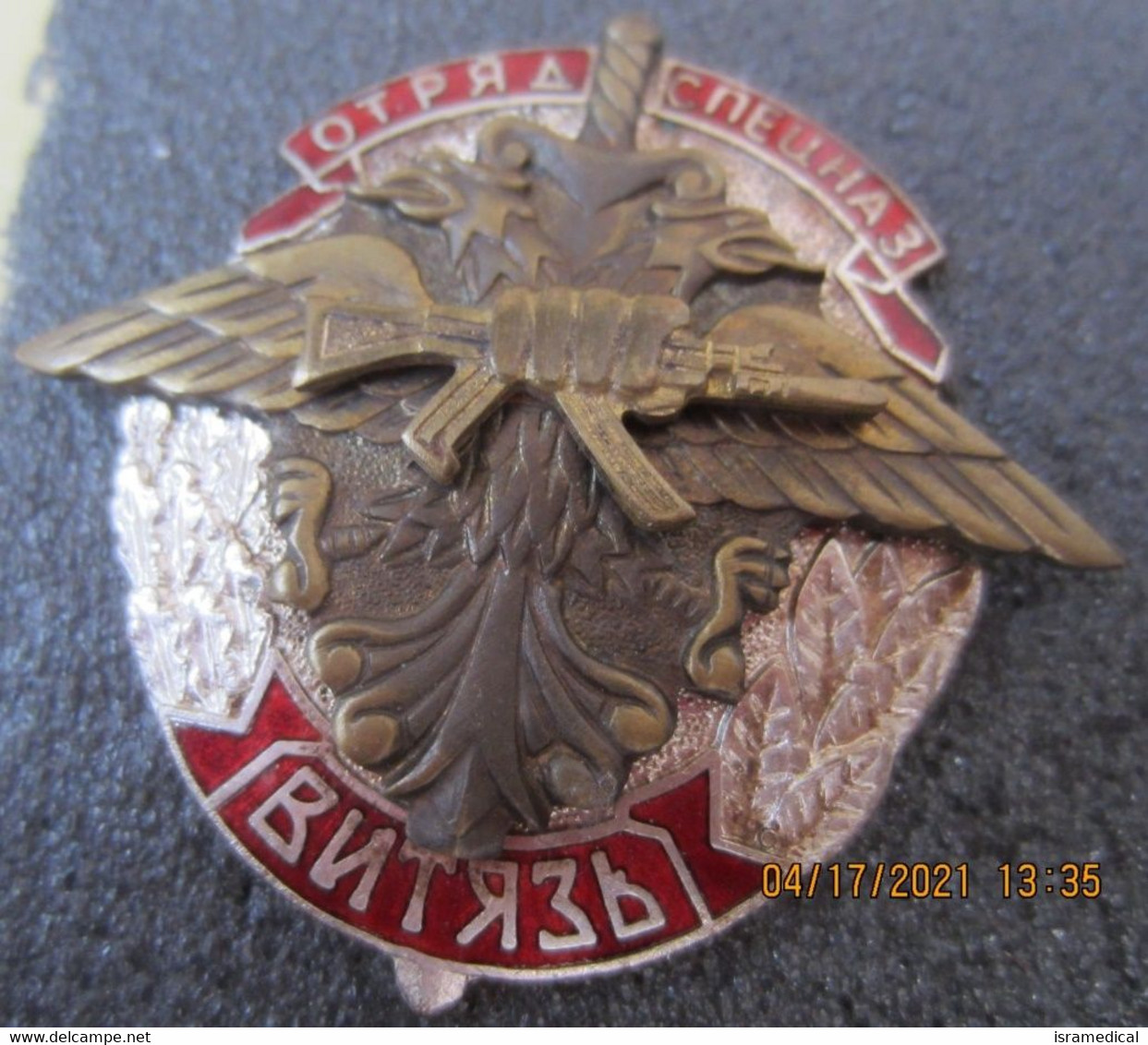 USSR BORDER GUARDS KGB SPECIAL FORCES DETACHMENT KNIGHT BADGE - Militaria