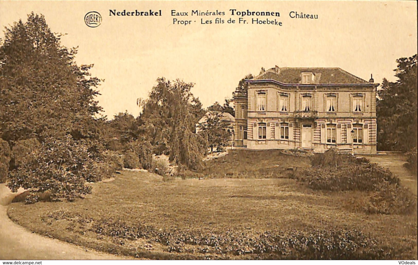 035 779 - CPA - Belgique - Nederbrakel - Eaux Minerales - Topbronnen - Château - Brakel