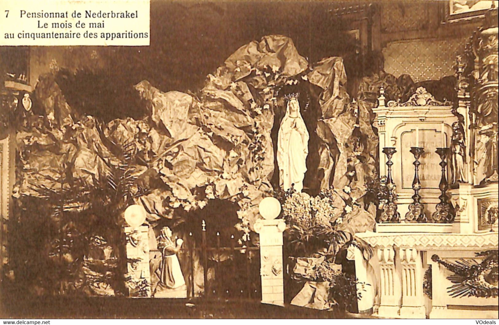 035 788 - CPA - Belgique - Nederbrakel - Pensionnat De Nederbrakel - Le Mois De Mai Au Cinquantenaire Des Apparitions - Brakel