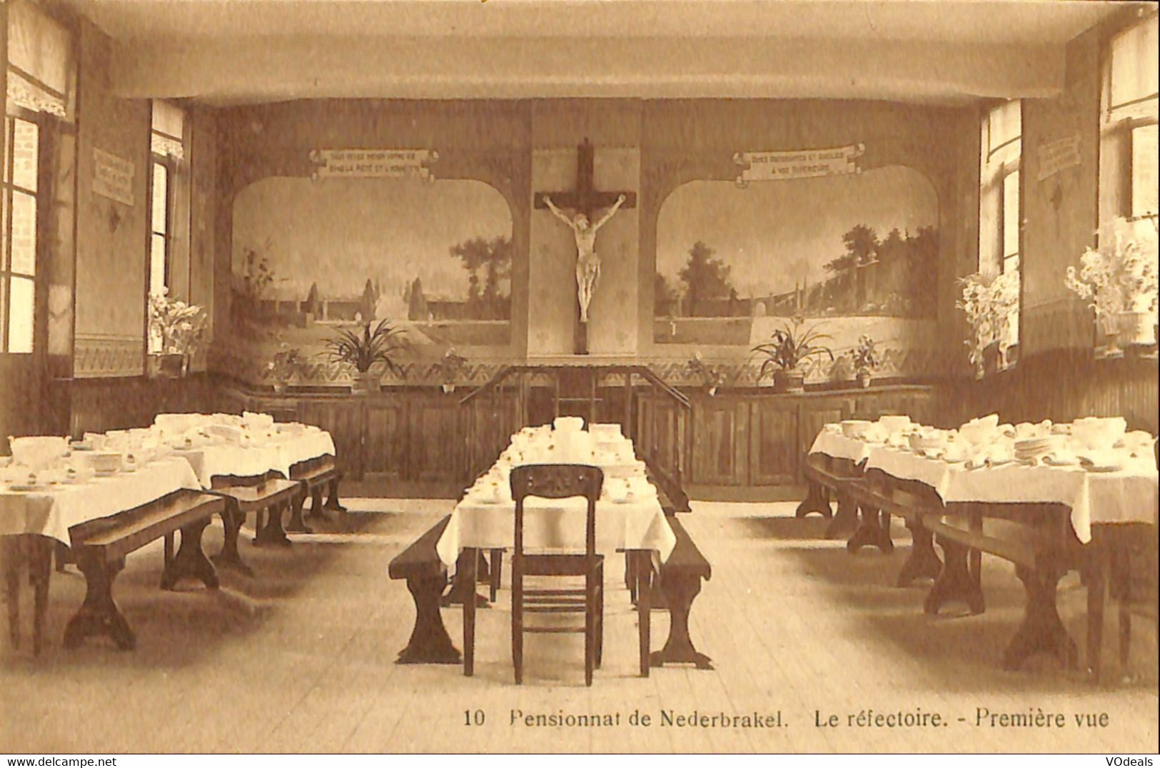 035 790 - CPA - Belgique - Nederbrakel - Pensionnat De Nederbrakel - Le Réfectoire - Première Vue - Brakel