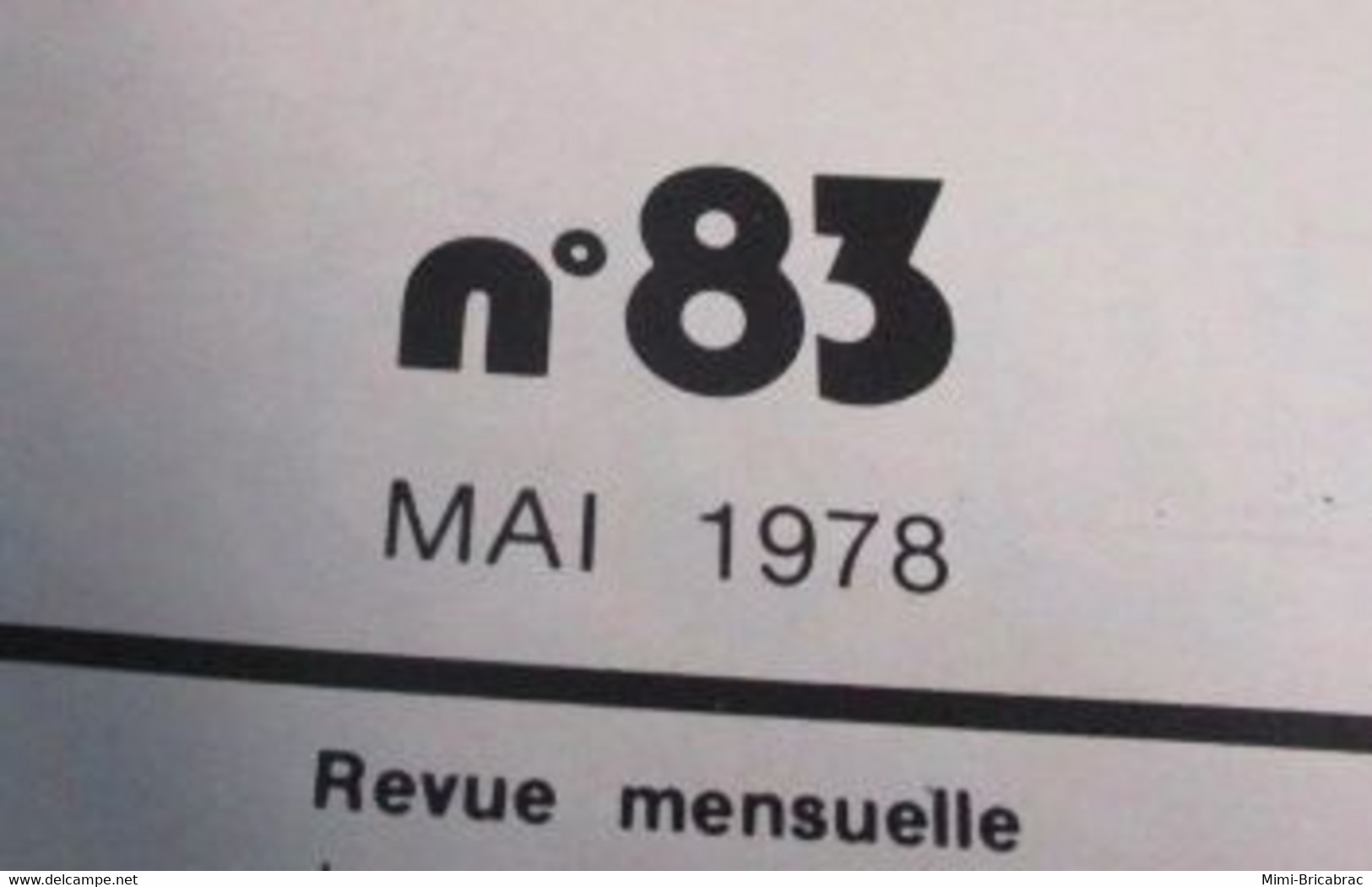 Revue De Maquettisme Plastique Années 60/70 : MPM N°83 Très Bon état ! Sommaire En Photo 3 - France