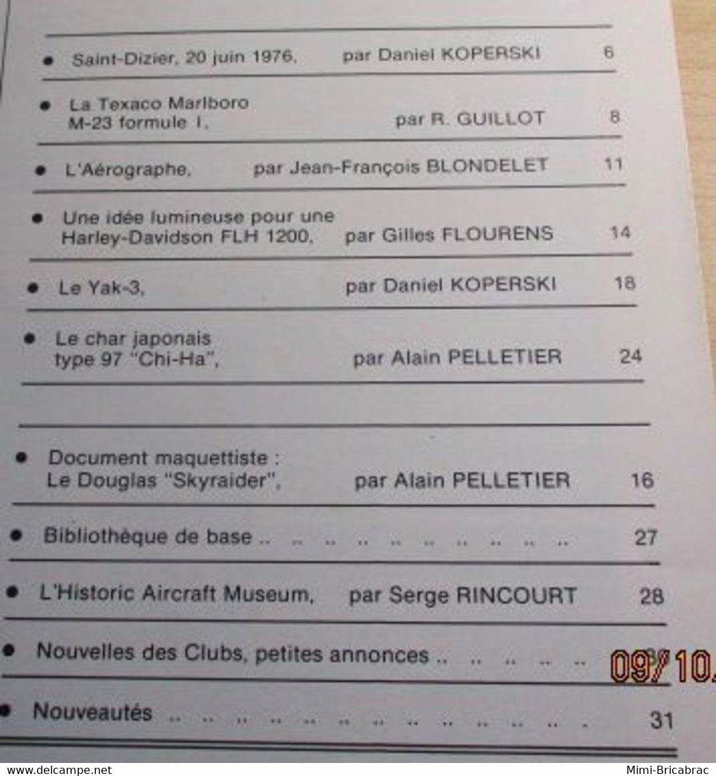 Revue De Maquettisme Plastique Années 60/70 : MPM N°64 Très Bon état ! Sommaire En Photo 3 - Frankreich