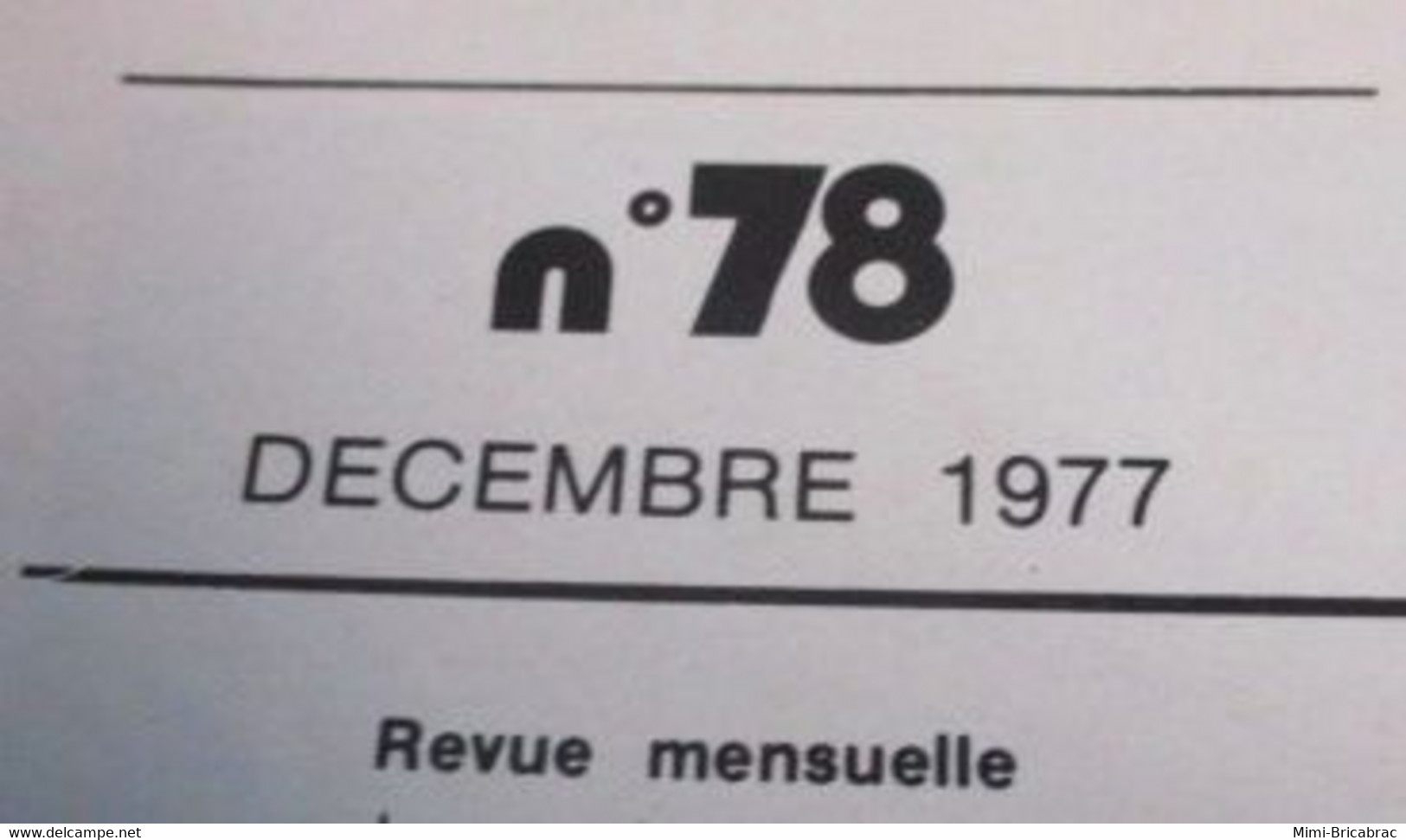Revue De Maquettisme Plastique Années 60/70 : MPM N°78 Très Bon état ! Sommaire En Photo 3 - Frankreich