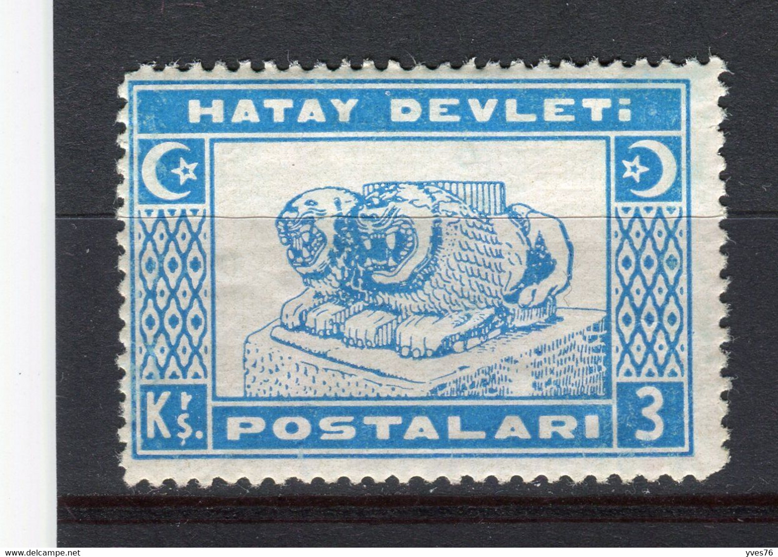 TURQUIE - ALEXANDRETTE - Y&T N° 28* - MH - Lions D'Antioche - 1934-39 Sandjak D'Alexandrette & Hatay