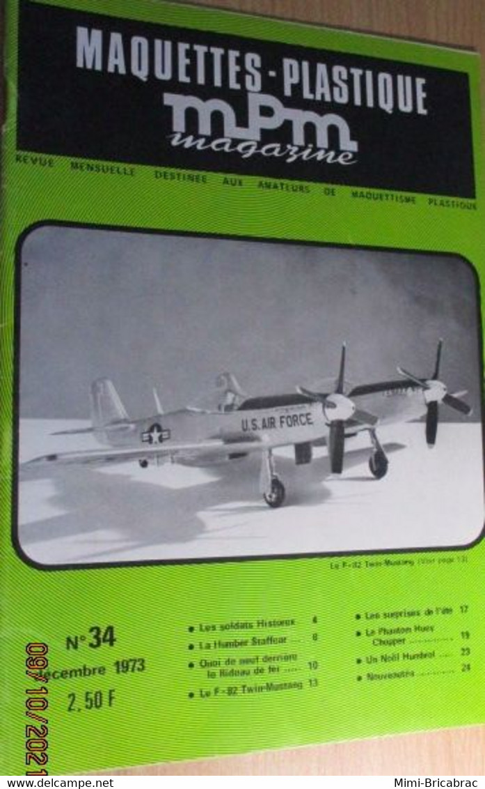 Revue De Maquettisme Plastique Années 60/70 : MPM N°34 Très Bon état ! Sommaire En Photo 3 - Frankreich