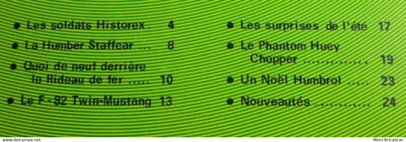 Revue De Maquettisme Plastique Années 60/70 : MPM N°34 Très Bon état ! Sommaire En Photo 3 - Frankreich