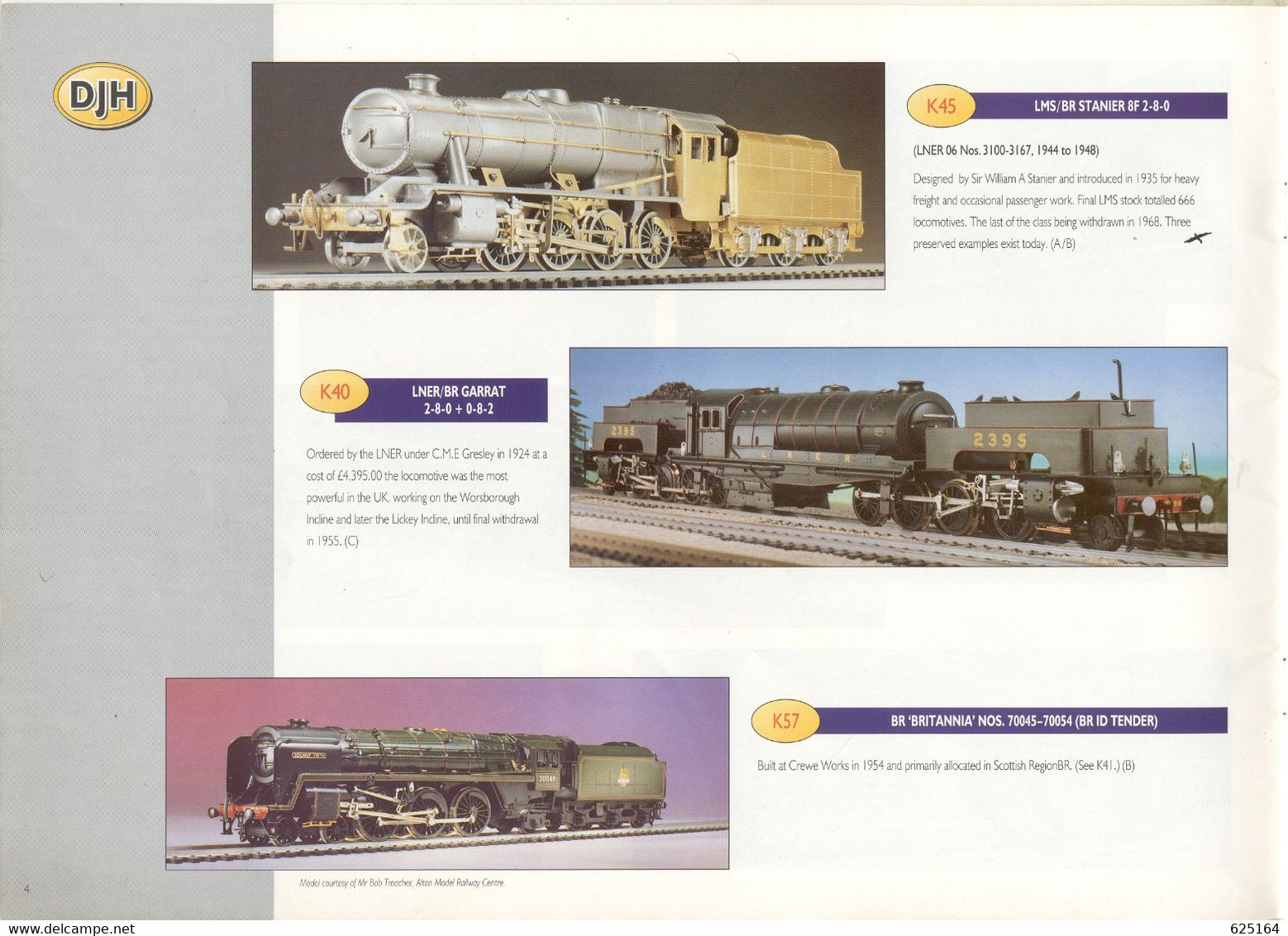 Catalogue DJH 2000/01 Precision Scale Locomotive Kits Gauge O - OO - Inglés