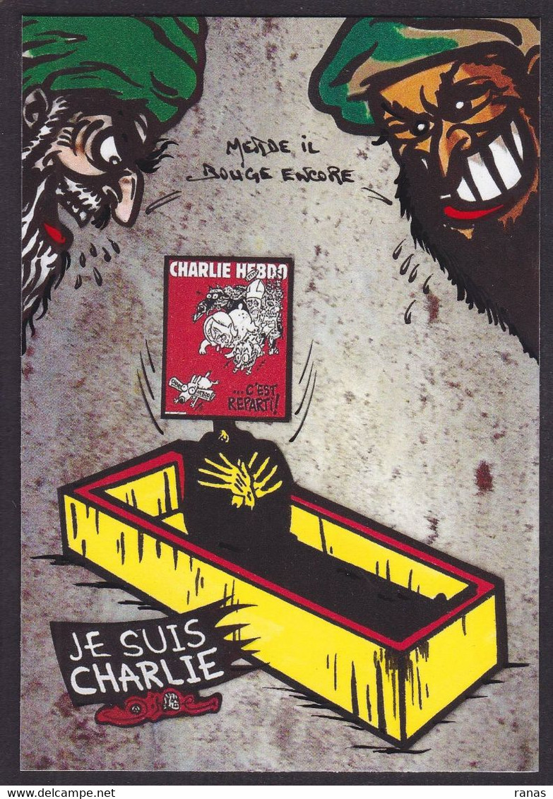 CPM Islamisme Par Jihel Tirage Limité Signé Numéroté En 30 Ex. Satirique Caricature ésotérisme Mort Squelette Charlie - Philosophie & Pensées