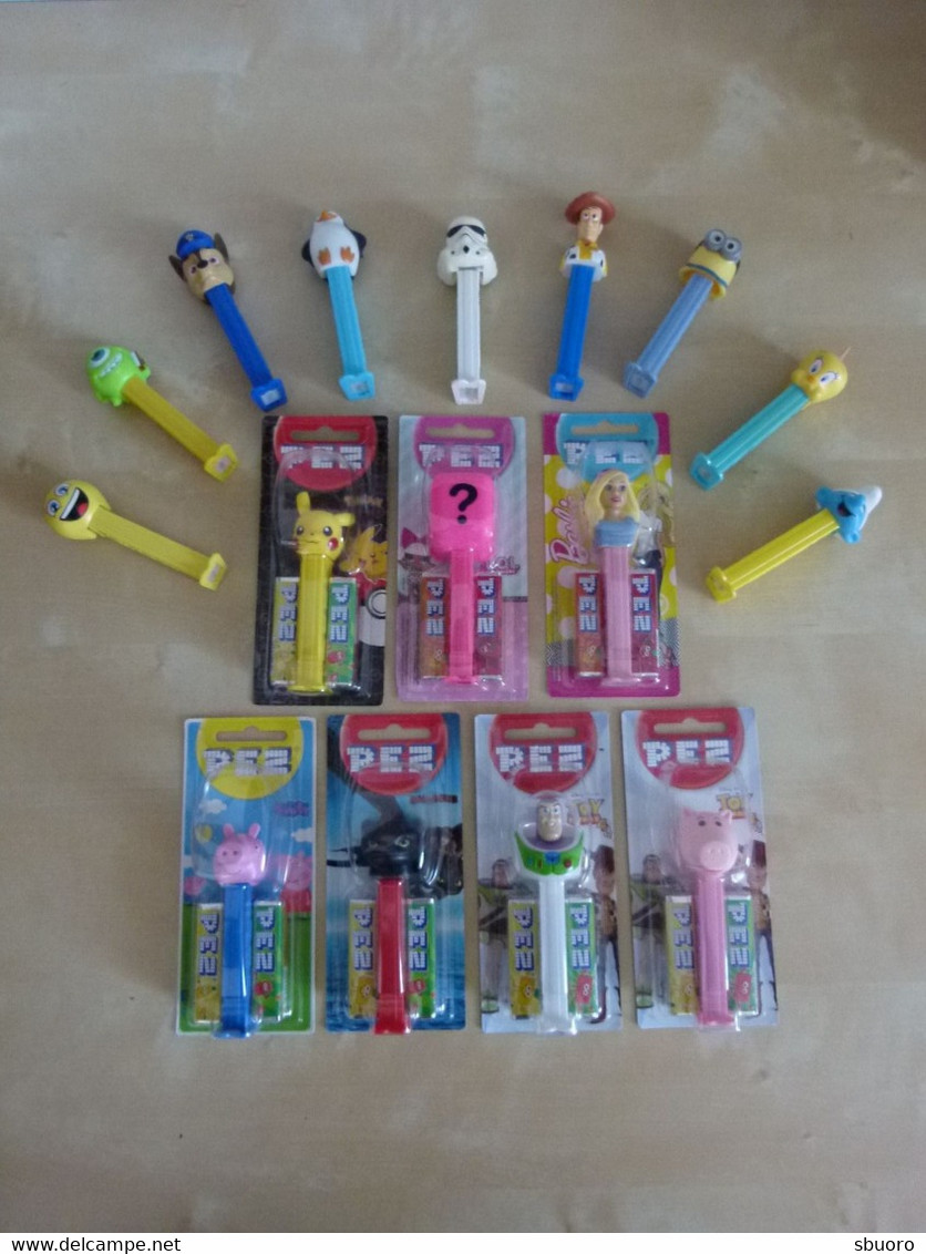 Super Lot De 16 Distributeurs PEZ (Dont 7 Dans Emballage D'origine) Voir Liste Et 3 Images. - Pez