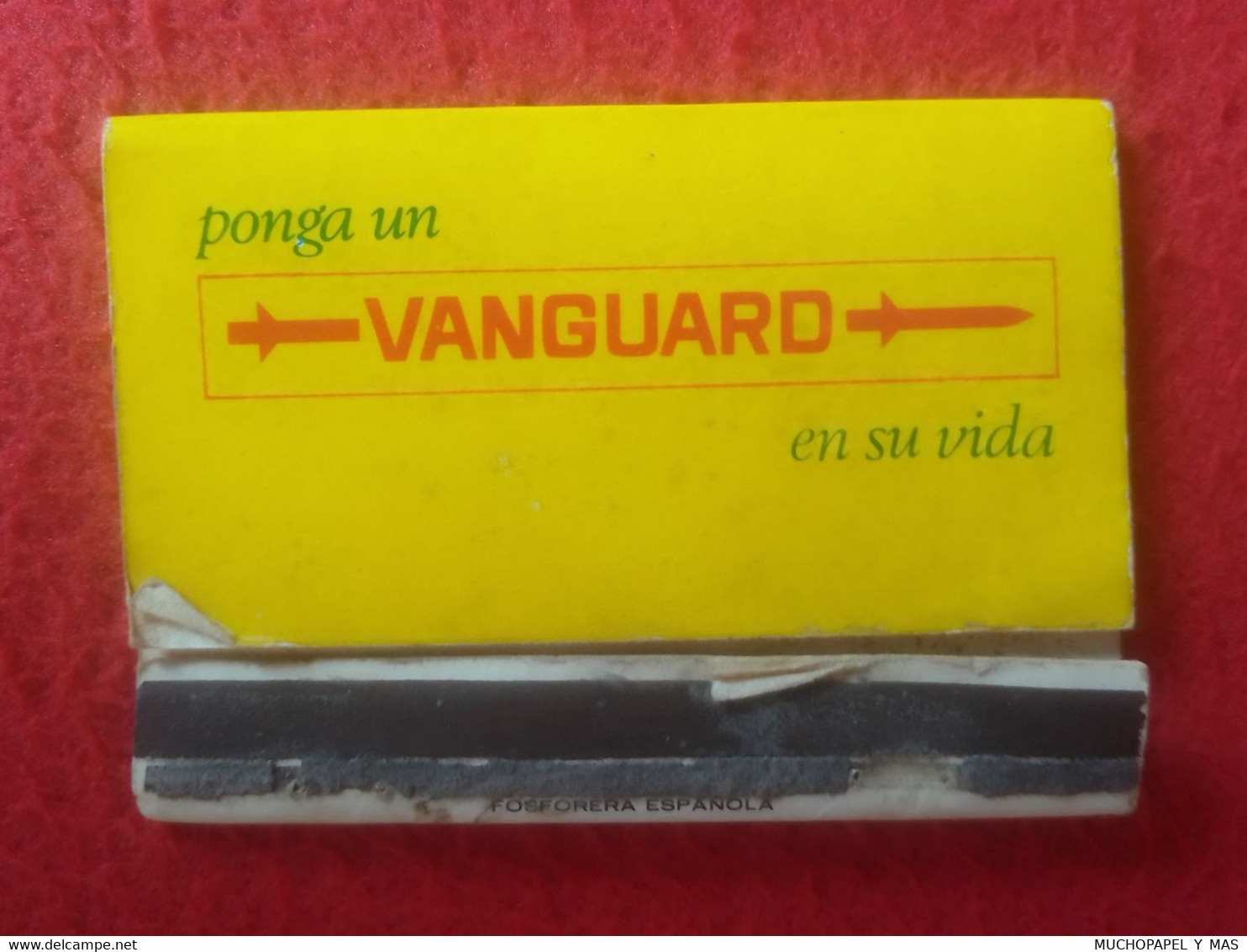 SPAIN ? CAJA DE CERILLAS MATCHBOX BOÎTE D'ALLUMETTES CARTERITA PONGA UN VANGUARD EN SU VIDA TV TELEVISIÓN TELEVISORES... - Boites D'allumettes