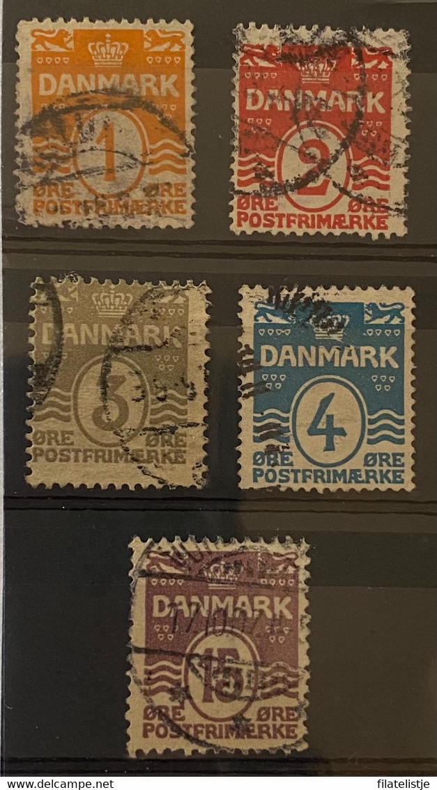 Denemarken Zegels Nrs 42 - 46  Used - Usati