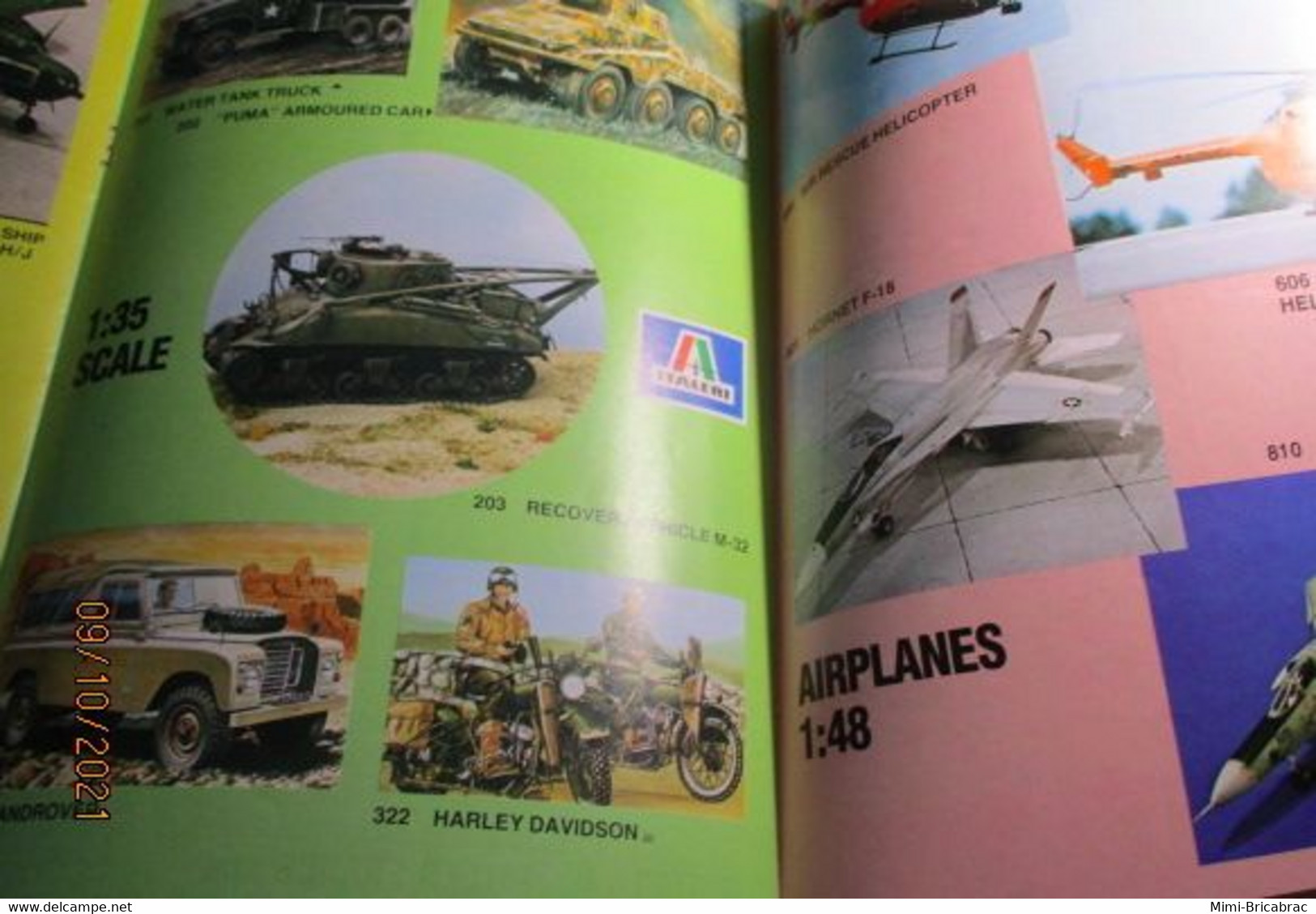 Très Bon état , Catalogue Maquettes Plastique ITALERI Années 80/90 AUTOS AVIONS BLINDES ETC Très Bon état - France