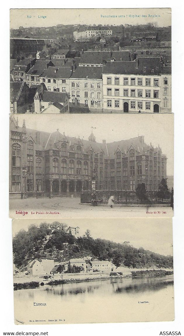 BELGIQUE - 7 CARTES - LIEGE - ESNEUX / LIEGE - 1902 / 05 / 11 / 12 - Esneux