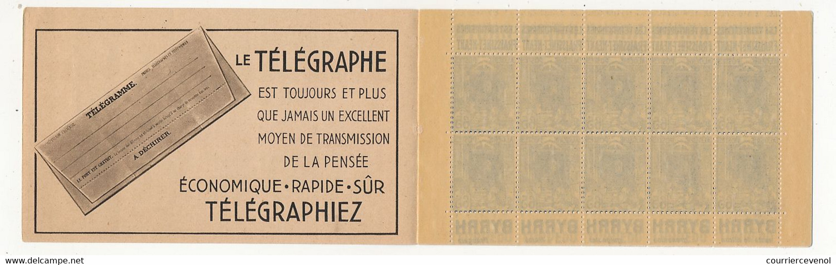 ALGÉRIE 1938 - Carnet C20** : 65c Bleu - Fraissinet-Byrrh-Byrrh-Torpedo - Unused Stamps
