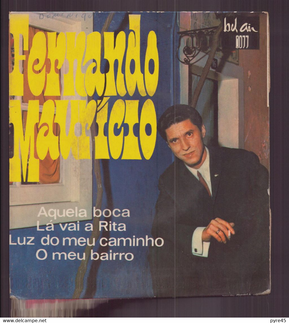 45 T Fernando Mauricio " Aquela Boca + La Vai A Rita + Luz Do Meu Caminho + O Meu Bairro " - Musiche Del Mondo