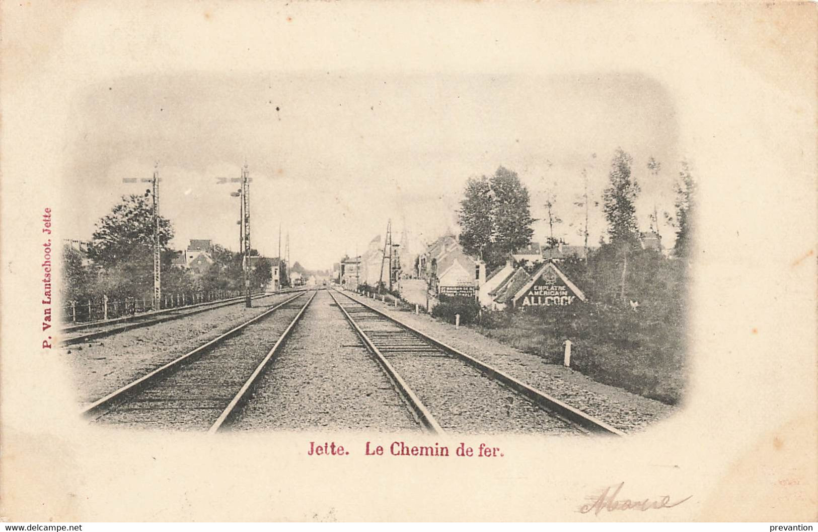 JETTE - Le Chemin De Fer - Carte Circulé - Jette