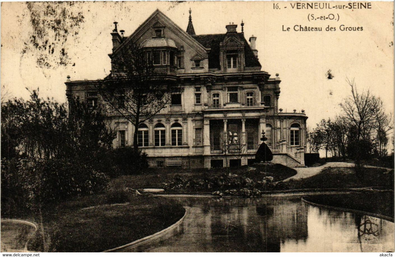 CPA AK VERNEUIL-sur-SEINE - Le Chateau Des Groues (353641) - Verneuil Sur Seine
