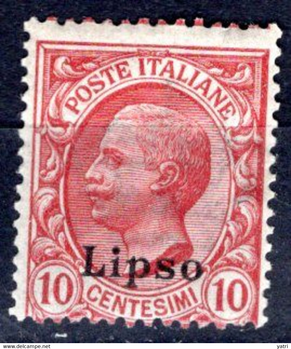 Egeo - Lipso, 10 Centesimi ** - Egeo (Lipso)