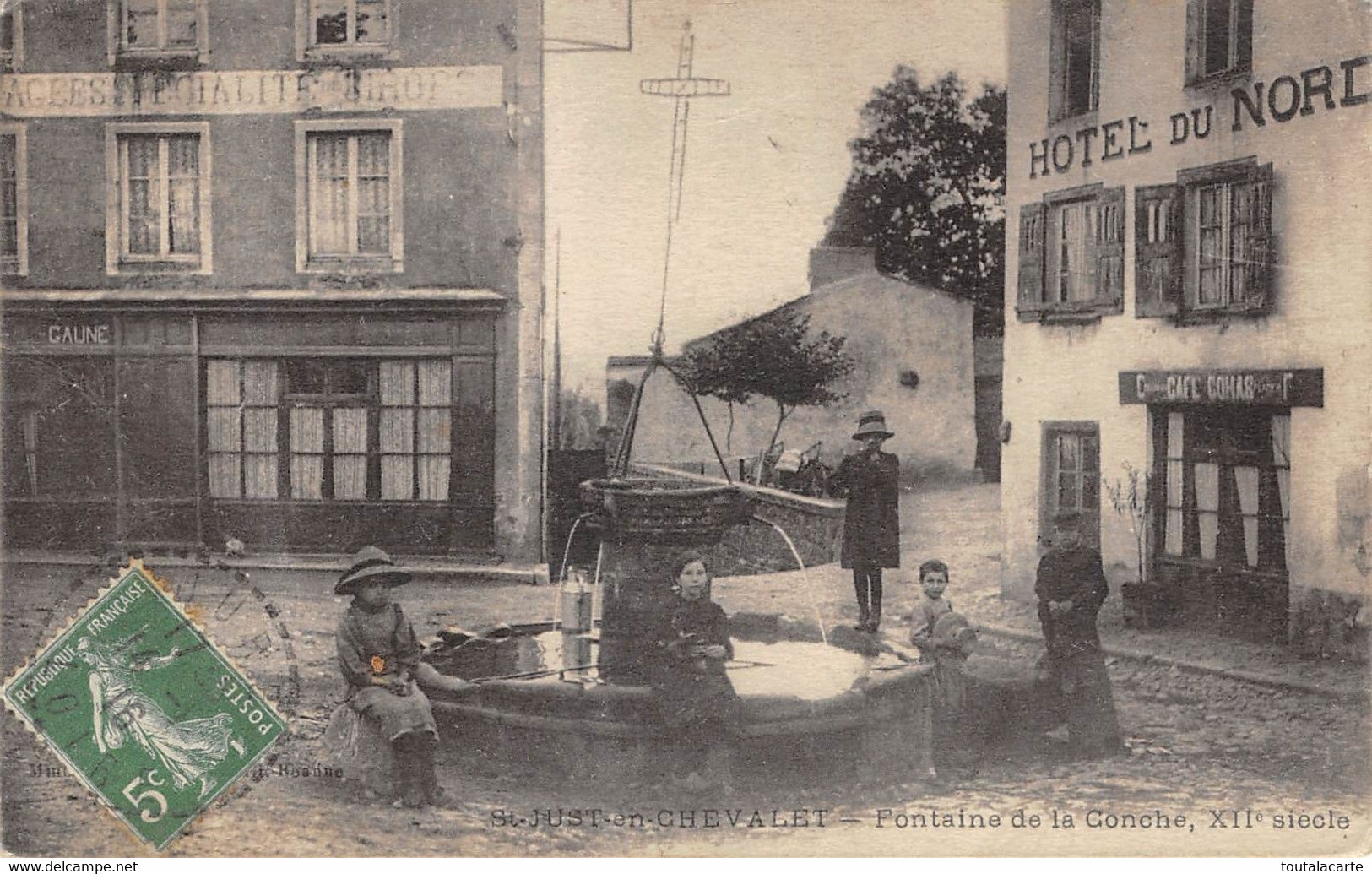 CPA 42 ST JUST EN CHEVALET FONTAINE DE LA CONCHE - Other & Unclassified