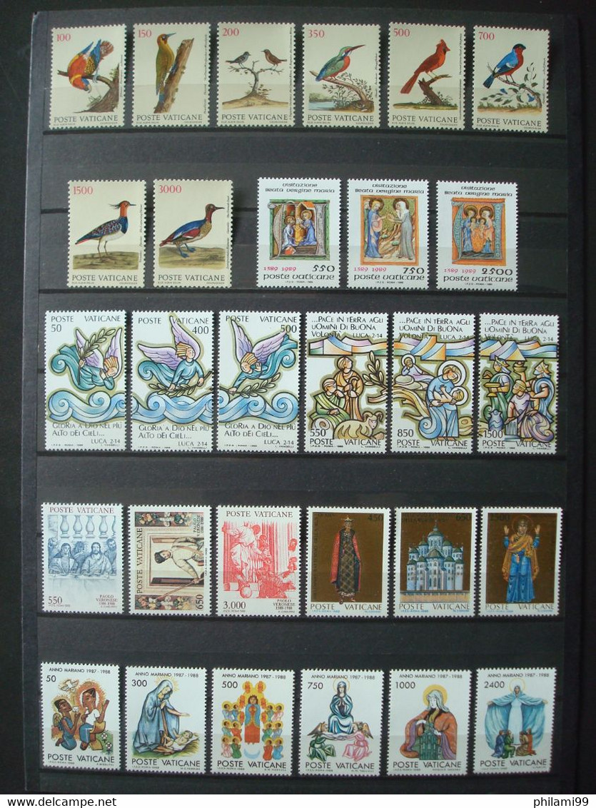 VATICAN 1984-1989 MNH** / GOOD SETS / 3 SCANS - Colecciones