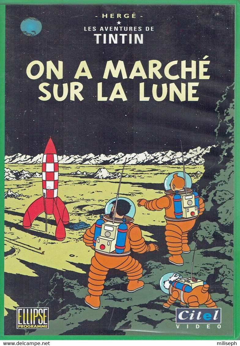 VIDEO CITEL - VHS PAL - TINTIN - ON A MARCHE SUR LA LUNE  (4860) - Enfants & Famille