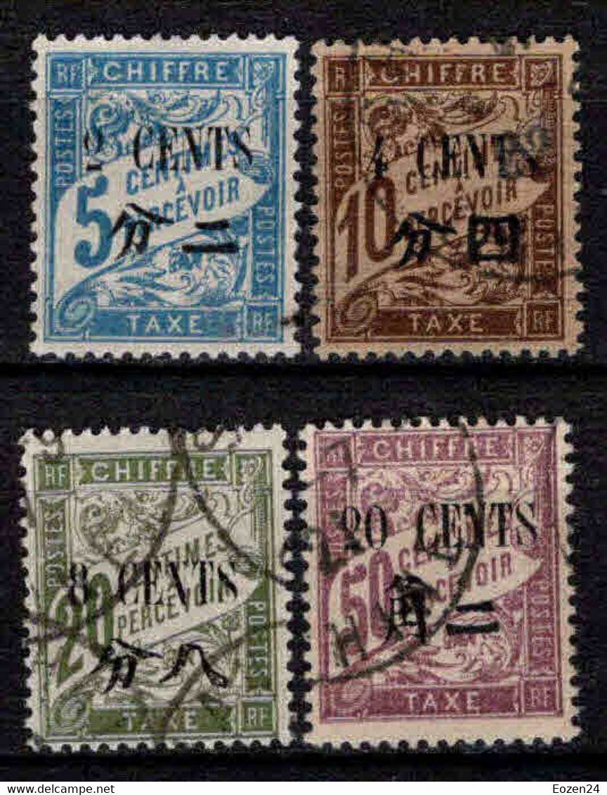 Chine  - Colonie Française - 1911  - Timbres Taxe - N° 20 à 23   - Oblit - Used - Used Stamps