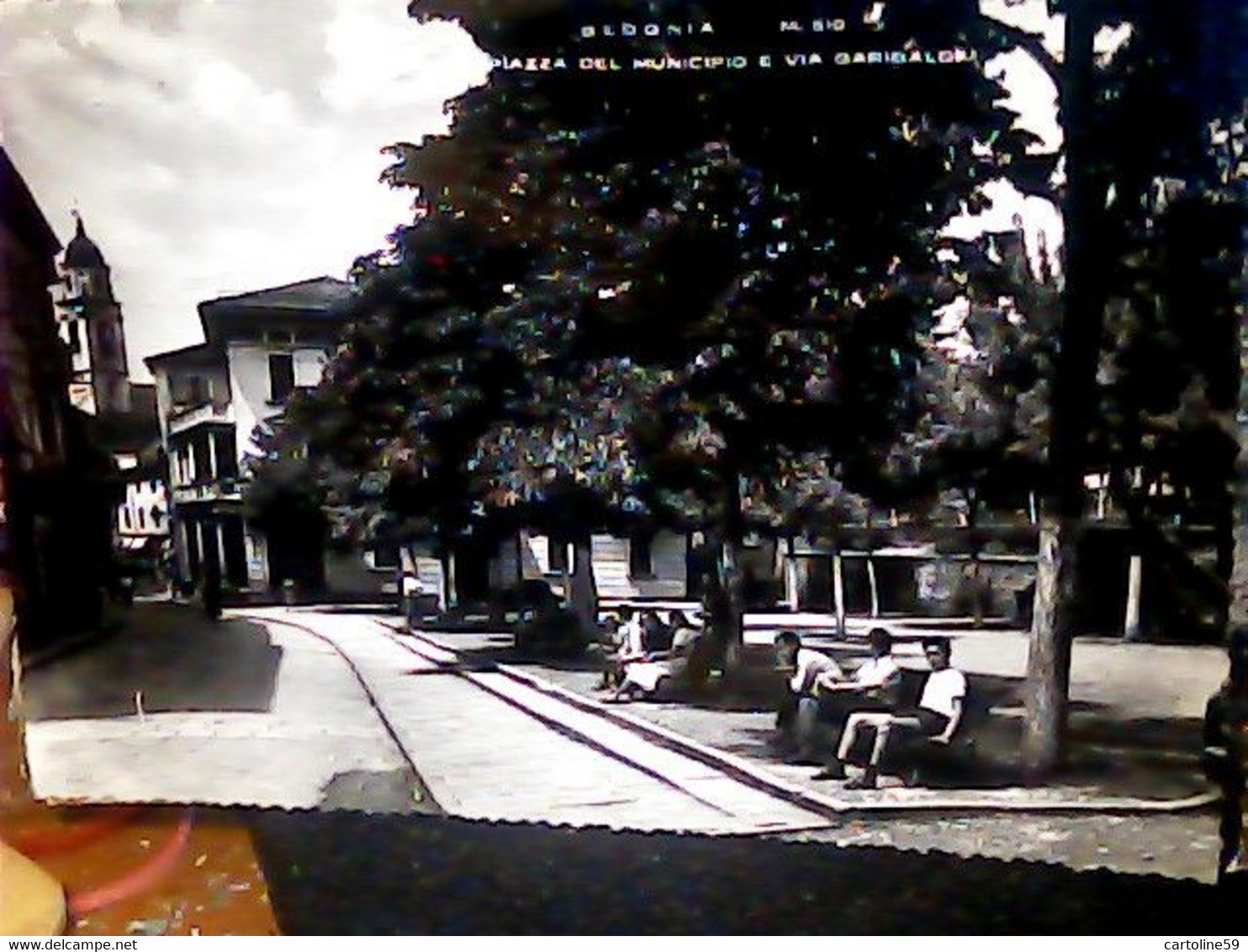 BEDONIA - PIAZZA DEL MUNICIPIO E VIA GARIBALDI  Parma VB1957 IG10662 - Parma