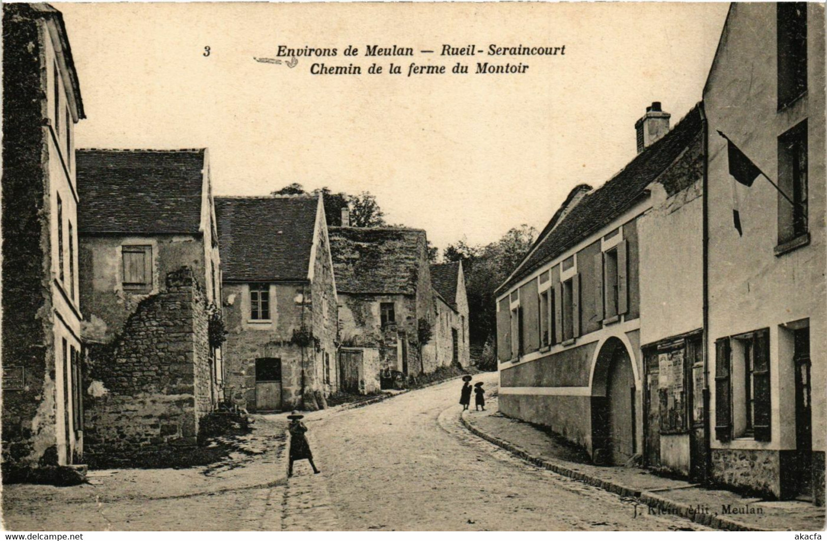 CPA Env. De MEULAN-Rueil-SERAINCOURT - Chemin De La Ferme Du Montoir (350128) - Seraincourt