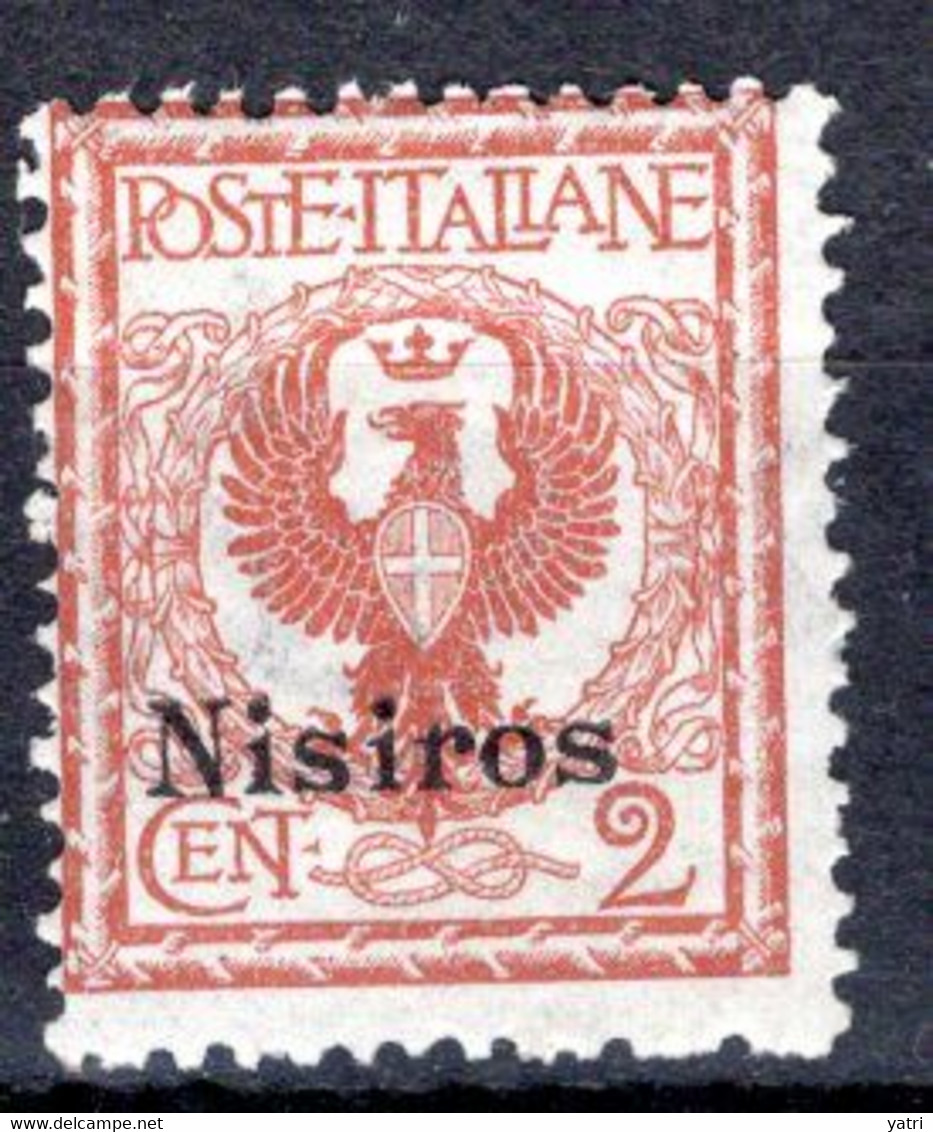 Egeo - Nisiro (Nisiros) 2 Centesimi ** - Egée (Nisiro)