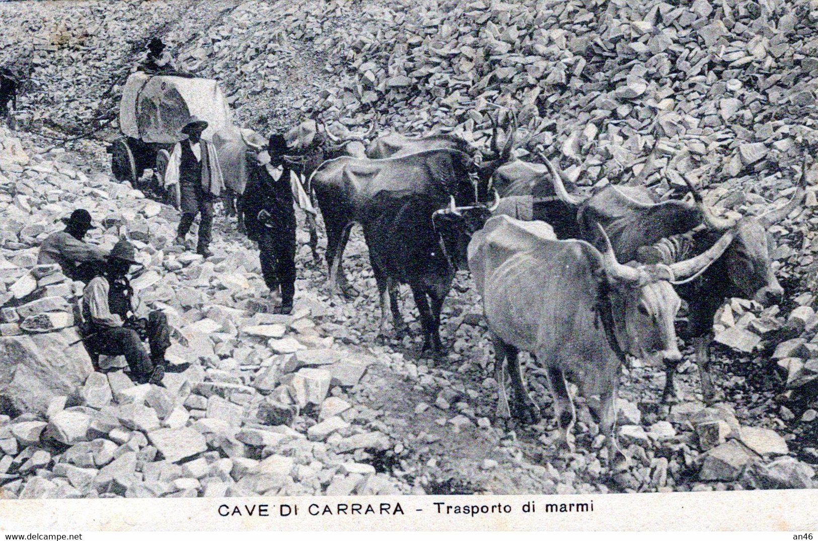 CAVE Di CARRARA-Trasporto Di Marmi-Vg Il 11 Gennaio1913-per Savona-ORIGINALE D'Epoca Al100%-2 Scann - Carrara