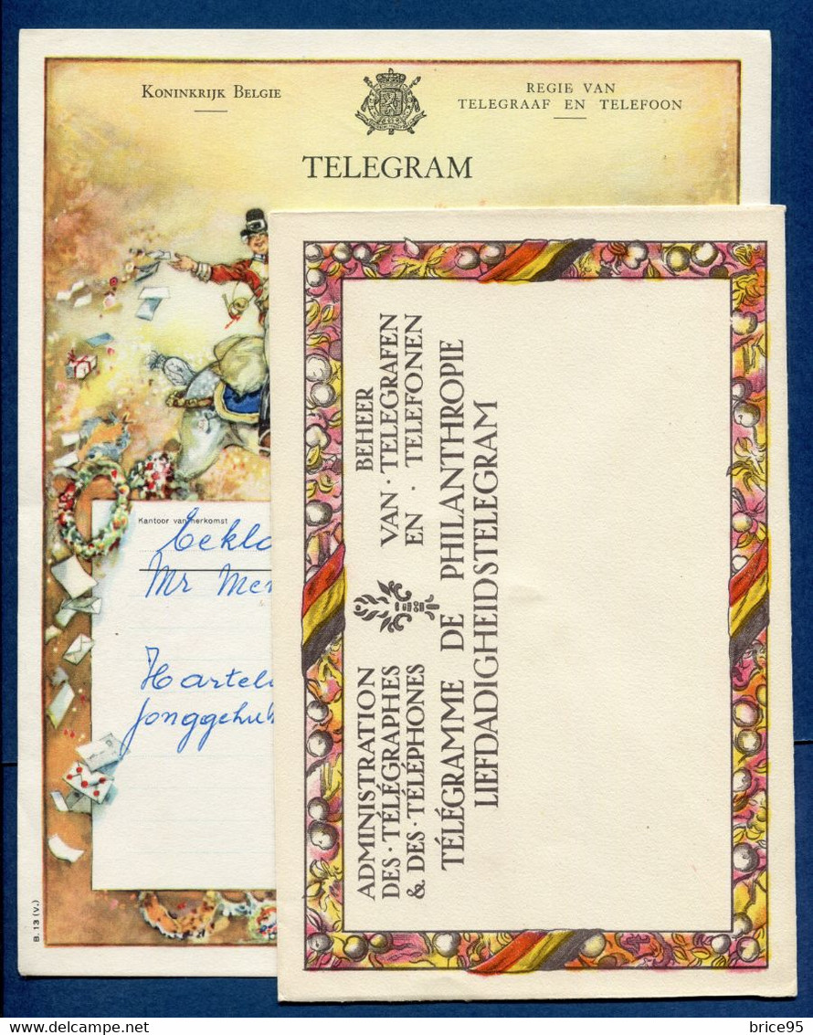 ⭐ Belgique - Télégramme De Philanthropie - Administration Des Télégraphes Et Des Téléphones ⭐ - Telegraafzegels [TG]