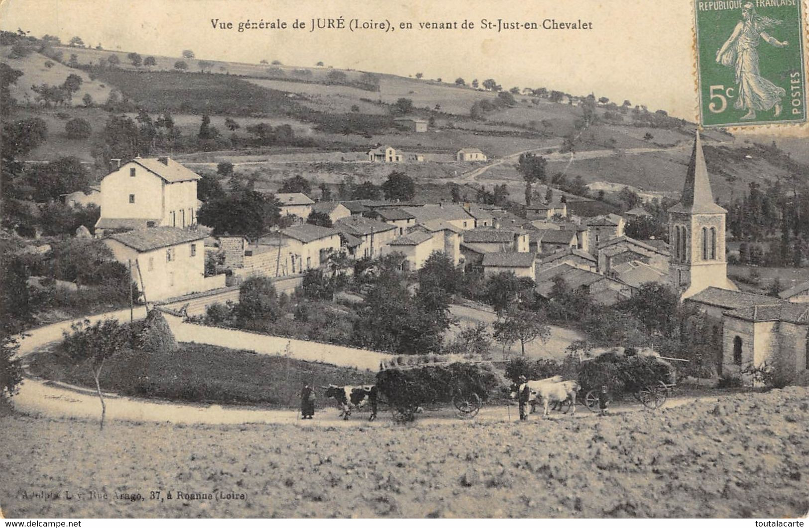 CPA 42 VUE GENERALE DE JURE EN VENANT DE ST JUST EN CHEVALET - Altri & Non Classificati